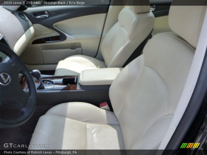 Obsidian Black / Ecru Beige 2010 Lexus IS 250 AWD