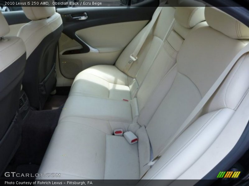 Obsidian Black / Ecru Beige 2010 Lexus IS 250 AWD