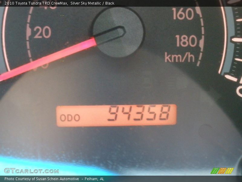 Silver Sky Metallic / Black 2010 Toyota Tundra TRD CrewMax