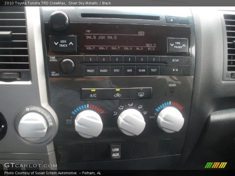 Silver Sky Metallic / Black 2010 Toyota Tundra TRD CrewMax
