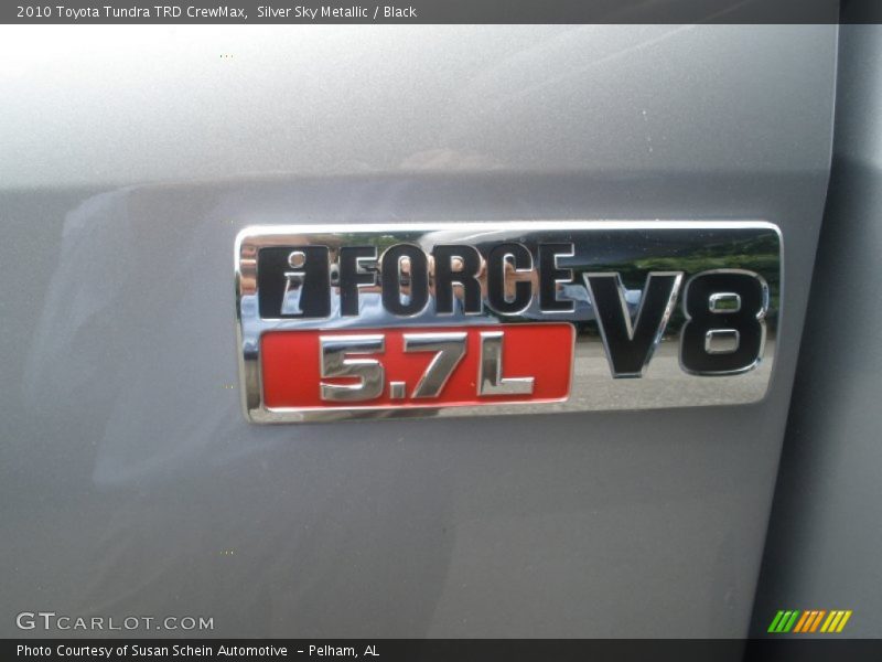 Silver Sky Metallic / Black 2010 Toyota Tundra TRD CrewMax
