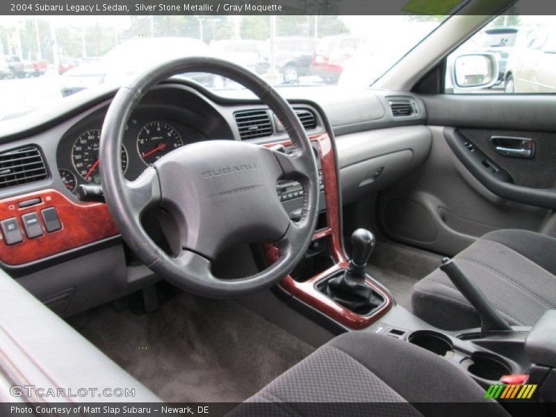 Silver Stone Metallic / Gray Moquette 2004 Subaru Legacy L Sedan