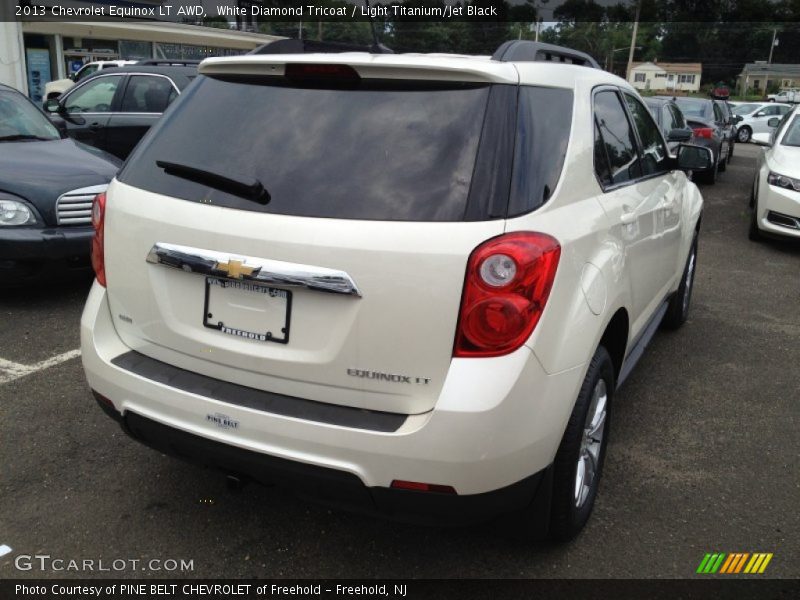 White Diamond Tricoat / Light Titanium/Jet Black 2013 Chevrolet Equinox LT AWD