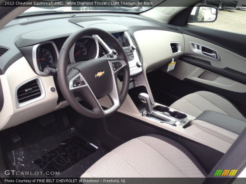 White Diamond Tricoat / Light Titanium/Jet Black 2013 Chevrolet Equinox LT AWD
