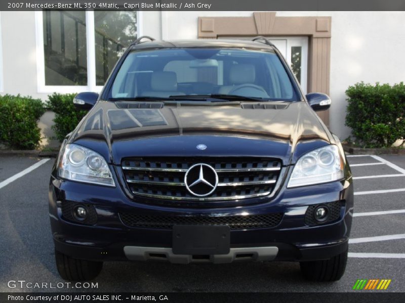 Capri Blue Metallic / Ash Grey 2007 Mercedes-Benz ML 350 4Matic