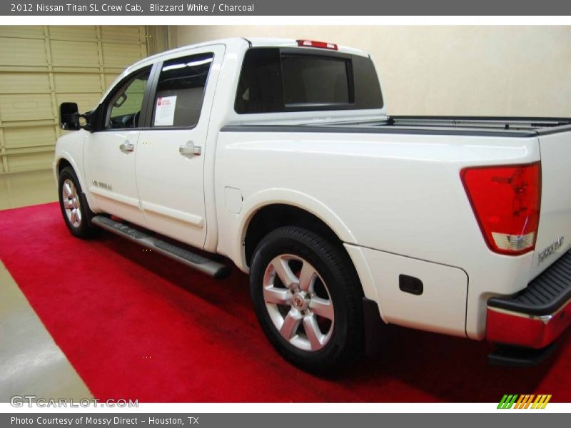 Blizzard White / Charcoal 2012 Nissan Titan SL Crew Cab