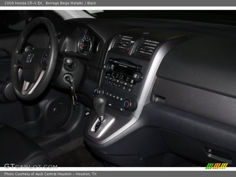 Borrego Beige Metallic / Black 2009 Honda CR-V EX