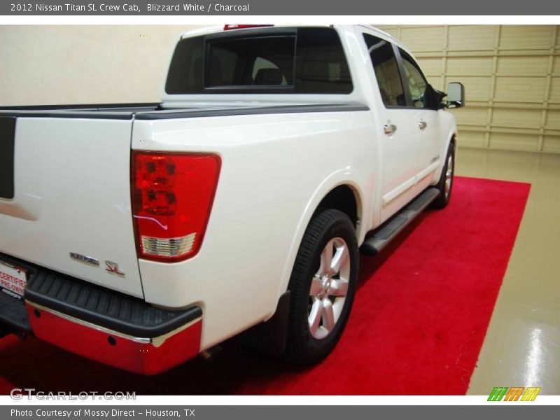 Blizzard White / Charcoal 2012 Nissan Titan SL Crew Cab