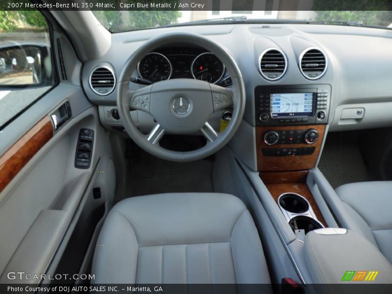 Capri Blue Metallic / Ash Grey 2007 Mercedes-Benz ML 350 4Matic