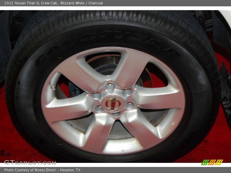 Blizzard White / Charcoal 2012 Nissan Titan SL Crew Cab