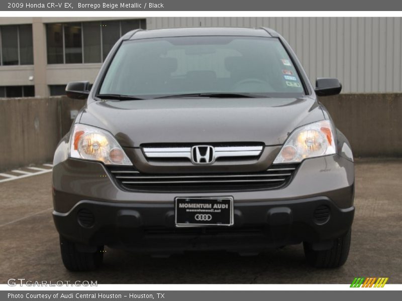Borrego Beige Metallic / Black 2009 Honda CR-V EX
