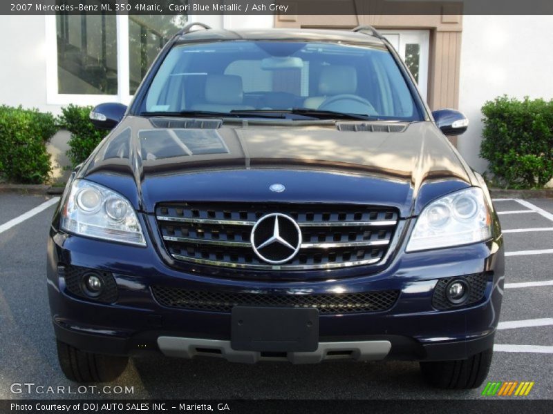 Capri Blue Metallic / Ash Grey 2007 Mercedes-Benz ML 350 4Matic