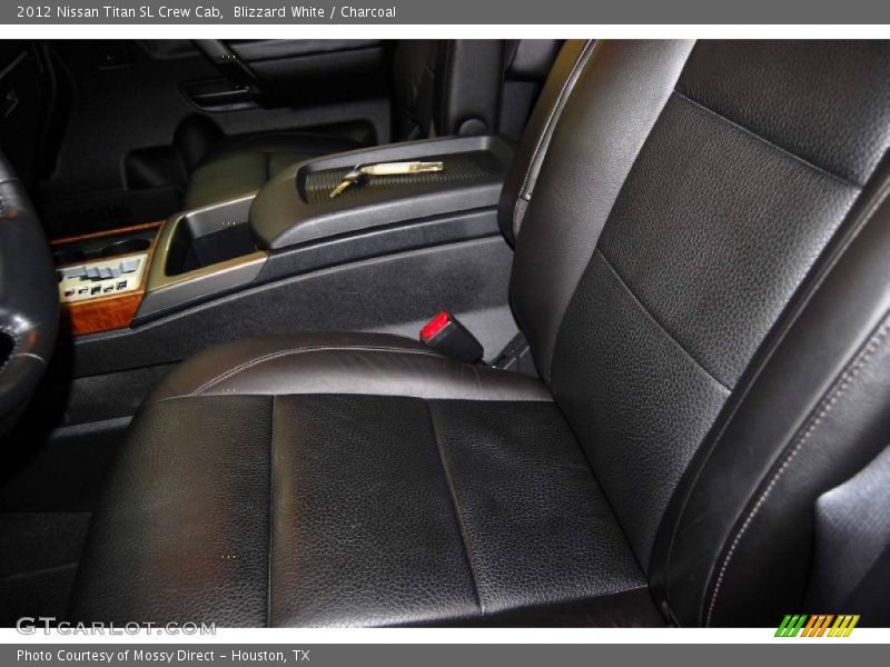 Blizzard White / Charcoal 2012 Nissan Titan SL Crew Cab