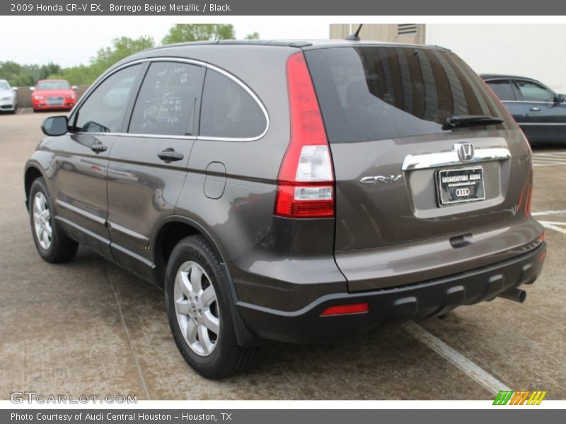 Borrego Beige Metallic / Black 2009 Honda CR-V EX