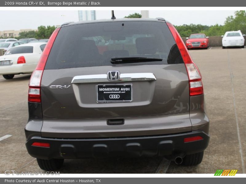 Borrego Beige Metallic / Black 2009 Honda CR-V EX
