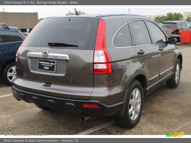Borrego Beige Metallic / Black 2009 Honda CR-V EX