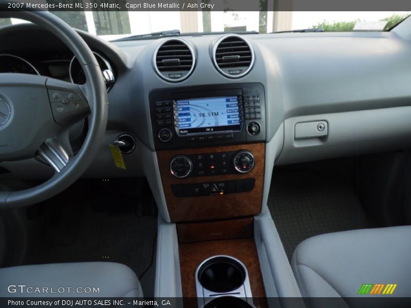 Capri Blue Metallic / Ash Grey 2007 Mercedes-Benz ML 350 4Matic