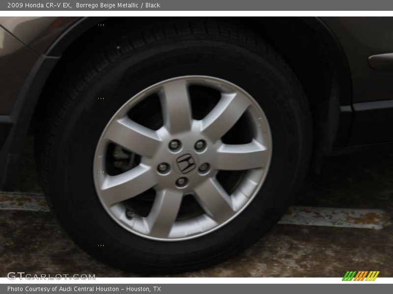 Borrego Beige Metallic / Black 2009 Honda CR-V EX
