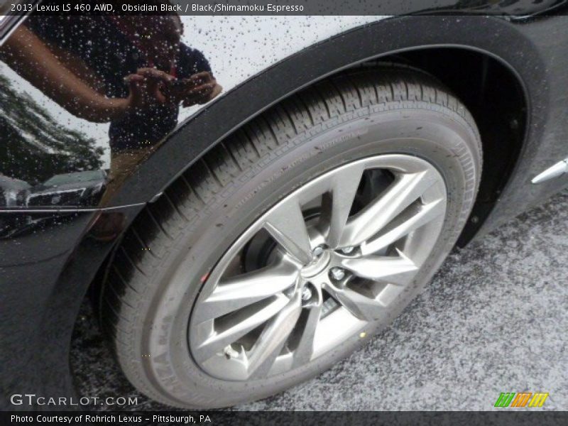 Obsidian Black / Black/Shimamoku Espresso 2013 Lexus LS 460 AWD