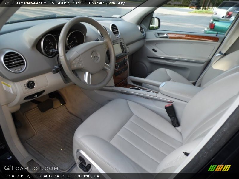 Capri Blue Metallic / Ash Grey 2007 Mercedes-Benz ML 350 4Matic