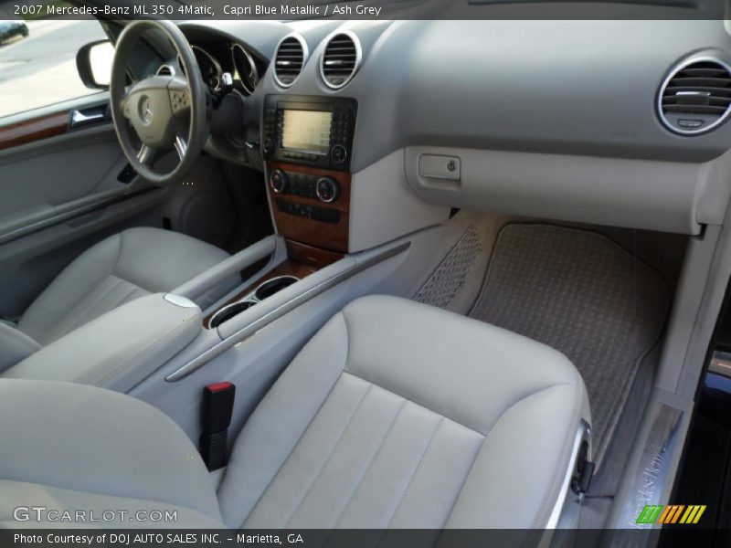 Capri Blue Metallic / Ash Grey 2007 Mercedes-Benz ML 350 4Matic