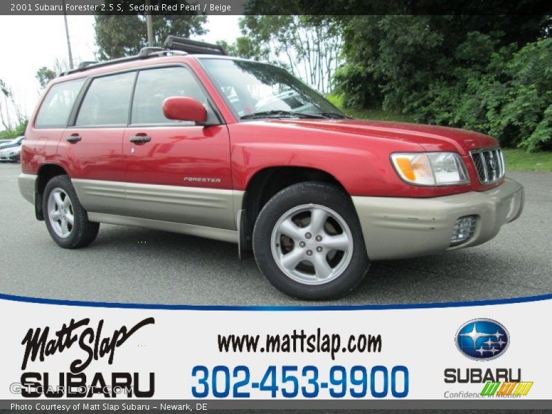 Sedona Red Pearl / Beige 2001 Subaru Forester 2.5 S