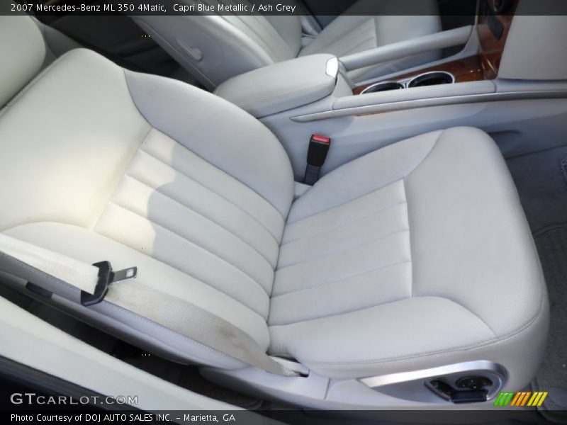 Capri Blue Metallic / Ash Grey 2007 Mercedes-Benz ML 350 4Matic