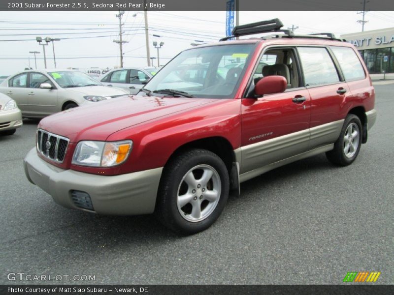 Sedona Red Pearl / Beige 2001 Subaru Forester 2.5 S
