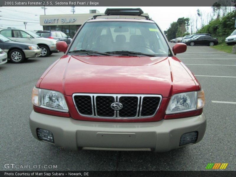 Sedona Red Pearl / Beige 2001 Subaru Forester 2.5 S