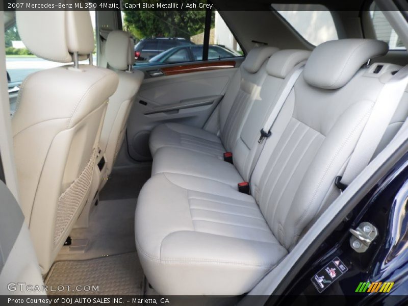 Capri Blue Metallic / Ash Grey 2007 Mercedes-Benz ML 350 4Matic