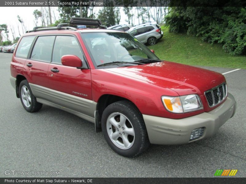 Sedona Red Pearl / Beige 2001 Subaru Forester 2.5 S
