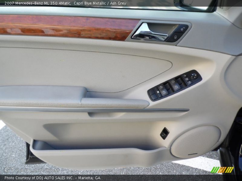 Capri Blue Metallic / Ash Grey 2007 Mercedes-Benz ML 350 4Matic