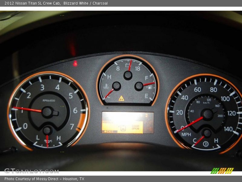Blizzard White / Charcoal 2012 Nissan Titan SL Crew Cab
