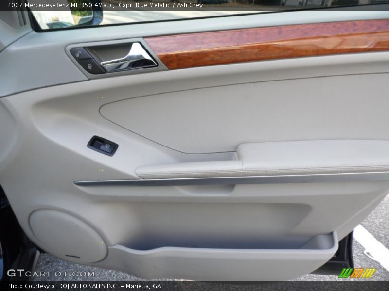 Capri Blue Metallic / Ash Grey 2007 Mercedes-Benz ML 350 4Matic