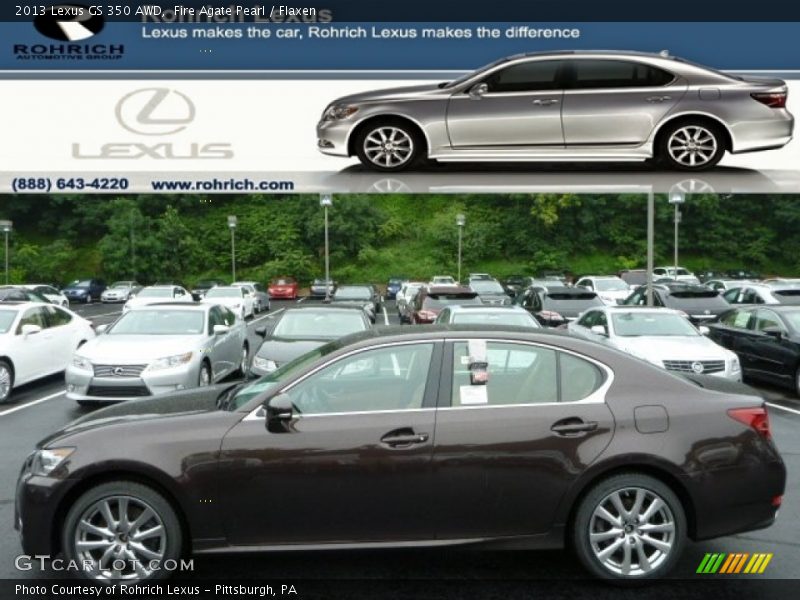 Fire Agate Pearl / Flaxen 2013 Lexus GS 350 AWD