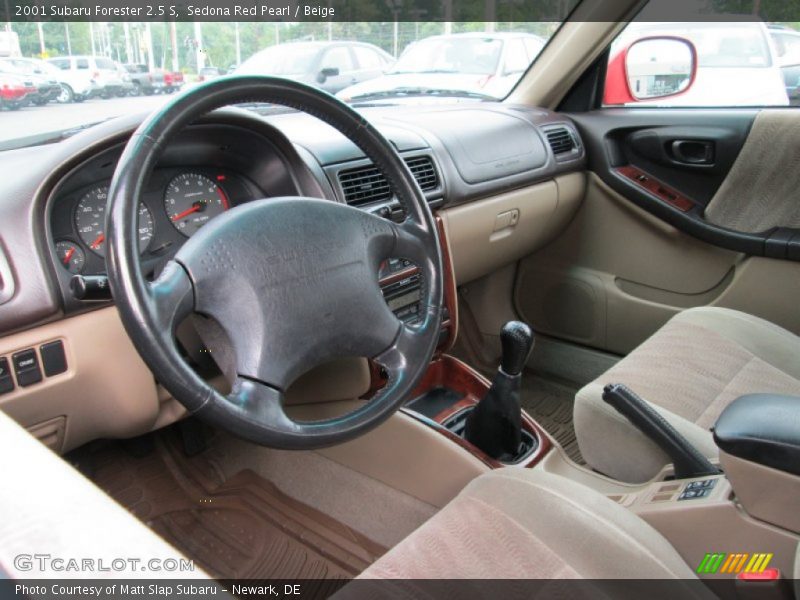 Sedona Red Pearl / Beige 2001 Subaru Forester 2.5 S