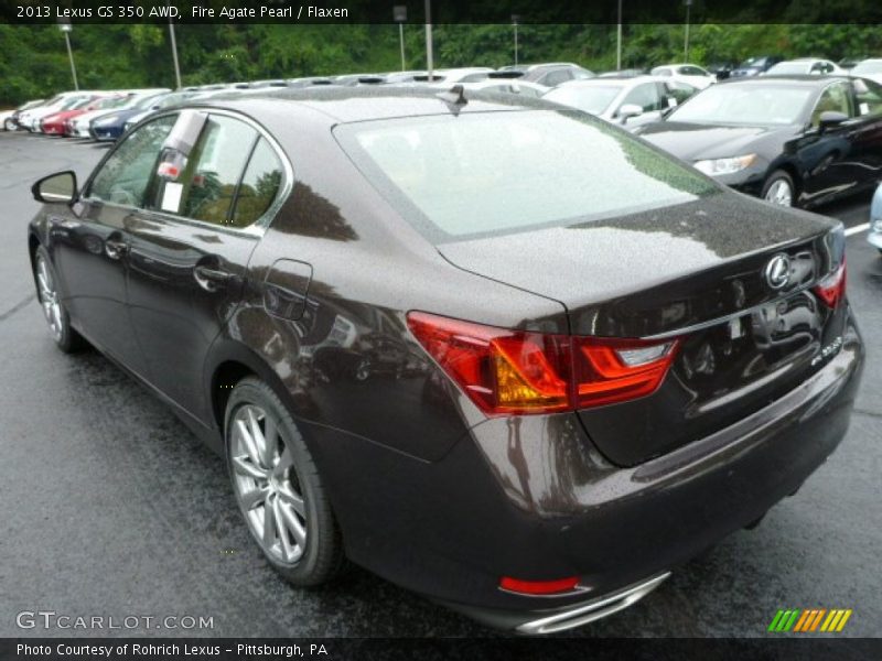 Fire Agate Pearl / Flaxen 2013 Lexus GS 350 AWD