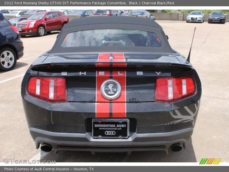 Black / Charcoal Black/Red 2012 Ford Mustang Shelby GT500 SVT Performance Package Convertible