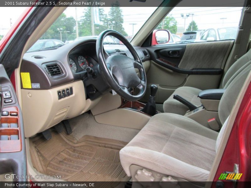 Sedona Red Pearl / Beige 2001 Subaru Forester 2.5 S
