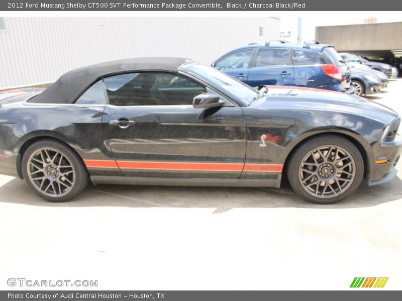 Black / Charcoal Black/Red 2012 Ford Mustang Shelby GT500 SVT Performance Package Convertible
