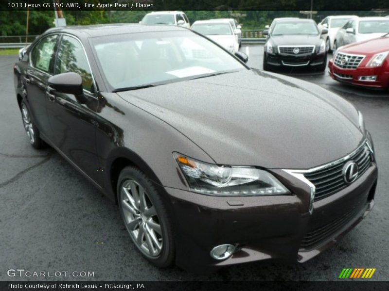 Fire Agate Pearl / Flaxen 2013 Lexus GS 350 AWD