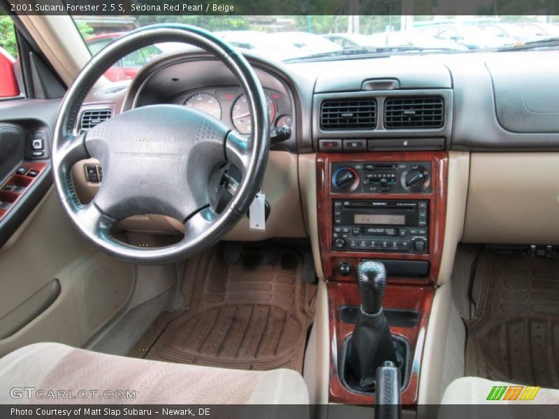 Sedona Red Pearl / Beige 2001 Subaru Forester 2.5 S