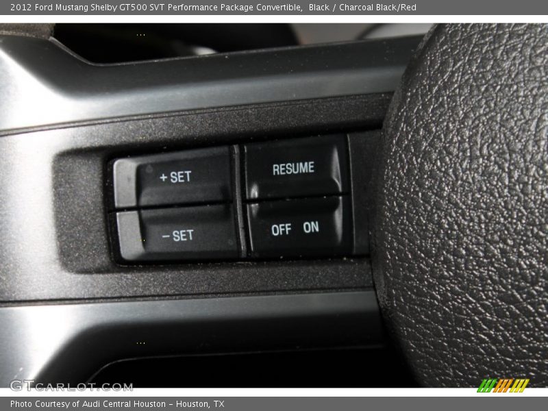 Controls of 2012 Mustang Shelby GT500 SVT Performance Package Convertible
