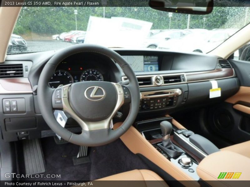 Fire Agate Pearl / Flaxen 2013 Lexus GS 350 AWD