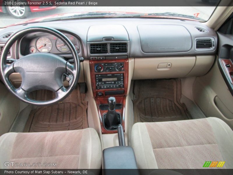 Sedona Red Pearl / Beige 2001 Subaru Forester 2.5 S