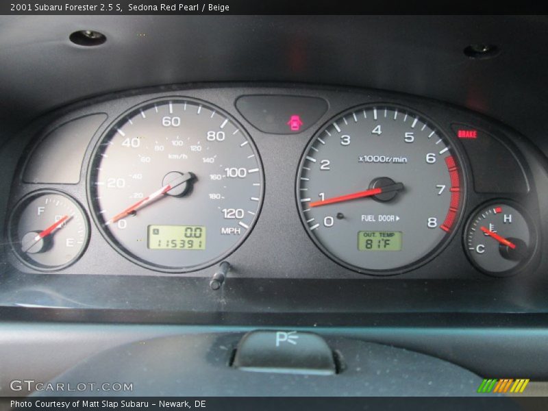 Sedona Red Pearl / Beige 2001 Subaru Forester 2.5 S