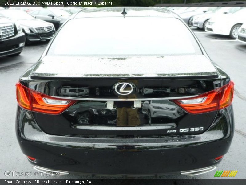 Obsidian Black / Cabernet 2013 Lexus GS 350 AWD F Sport