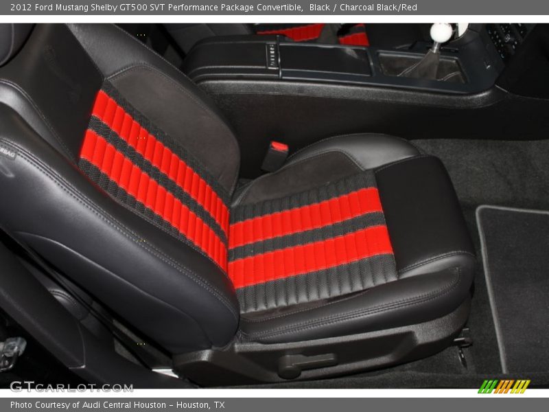 Black / Charcoal Black/Red 2012 Ford Mustang Shelby GT500 SVT Performance Package Convertible