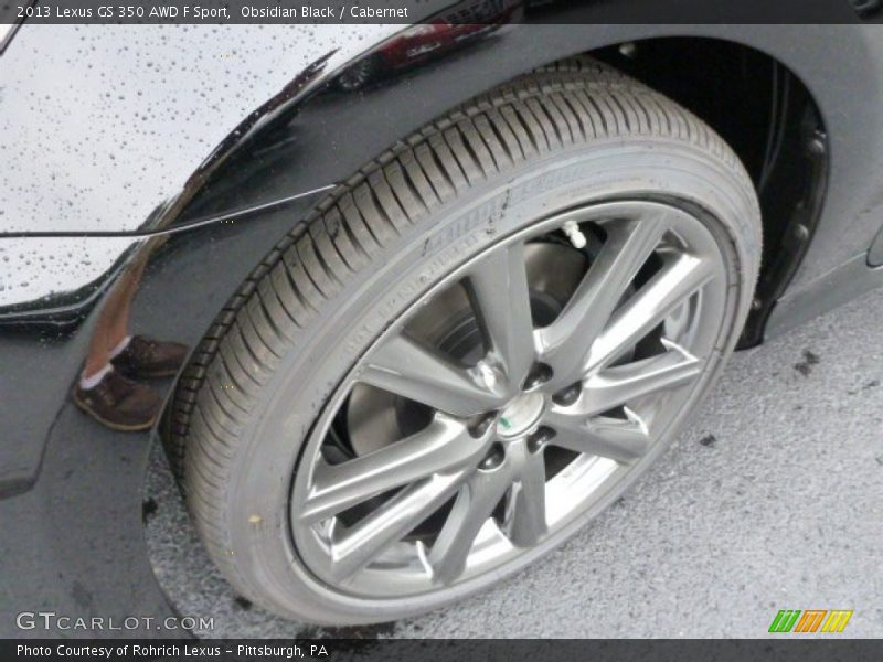 Obsidian Black / Cabernet 2013 Lexus GS 350 AWD F Sport