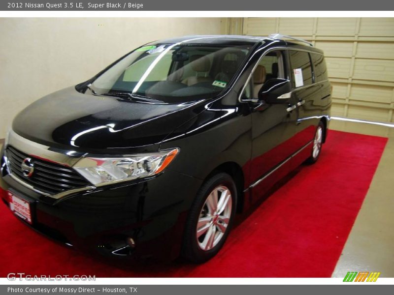 Super Black / Beige 2012 Nissan Quest 3.5 LE